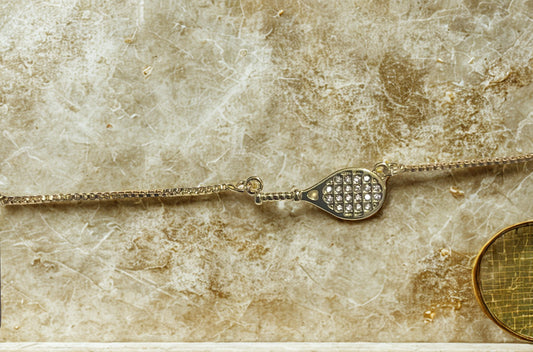 Rhinestone Racket Bracelet